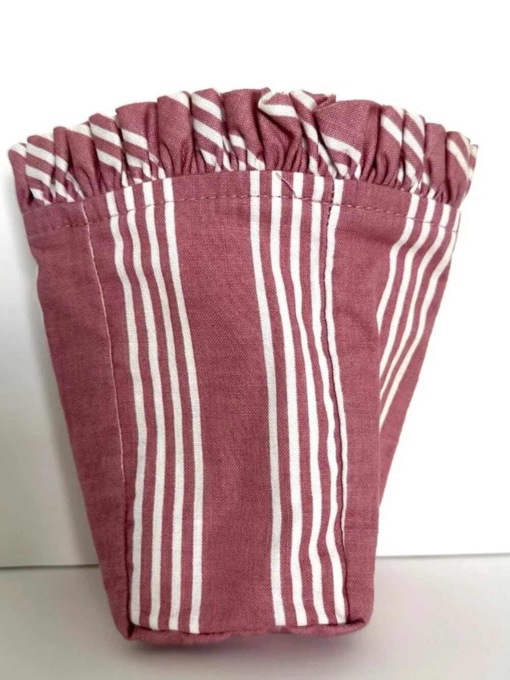 Vintage Longaberger Horizon of Hope Basket Pink Liner 1998 with Ruffle Trim